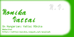 monika vattai business card