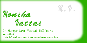 monika vattai business card